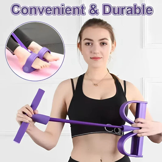 Six-Tube Pedal Tension Rope | Multi-Functional Indoor Fitness Equipment