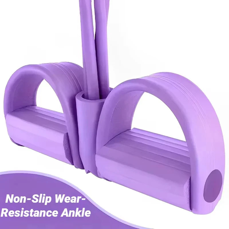 Six-Tube Pedal Tension Rope | Multi-Functional Indoor Fitness Equipment