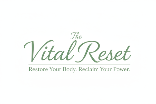 The Vital Reset Logo - Cursive